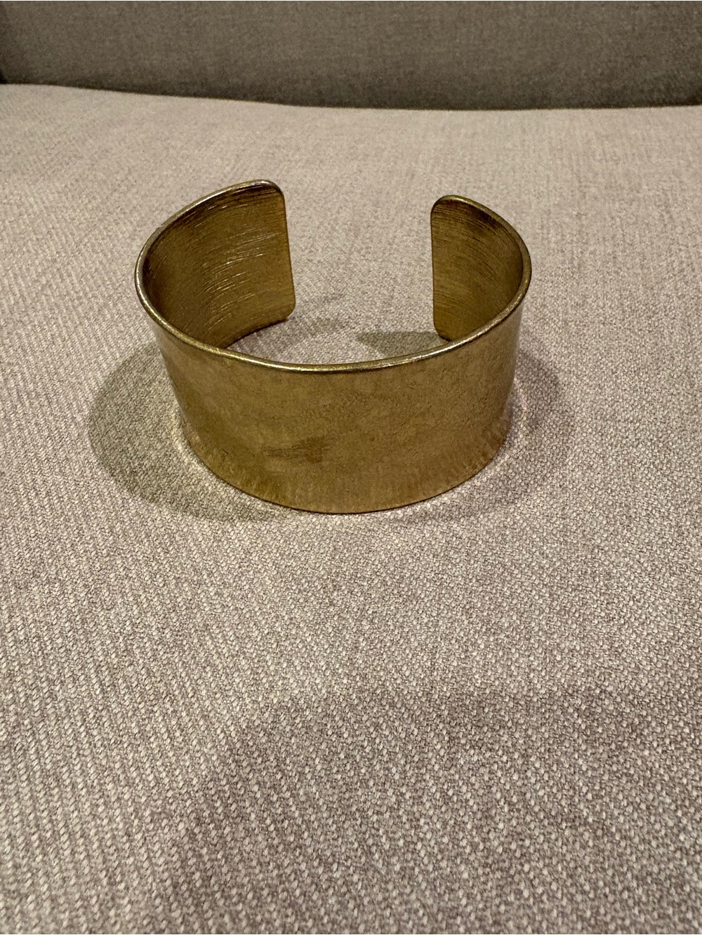 Wide Gold Metal Cuff Bracelet